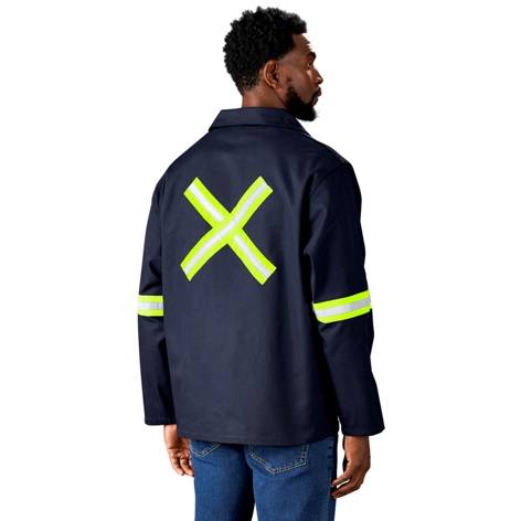 Artisan Premium 100% Cotton Workwear Jacket - Reflective Arms &