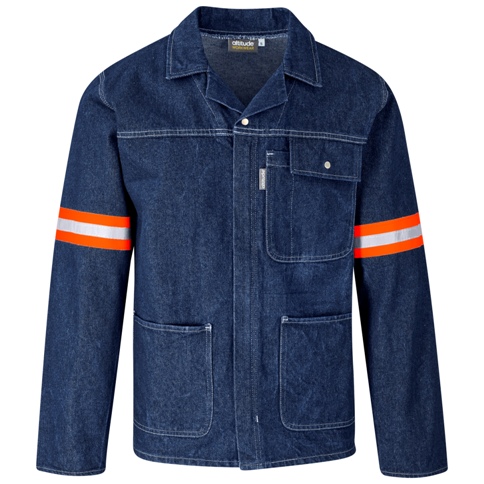 Cast Premium 100% Cotton Denim Workwear Jacket - Reflective Arms
