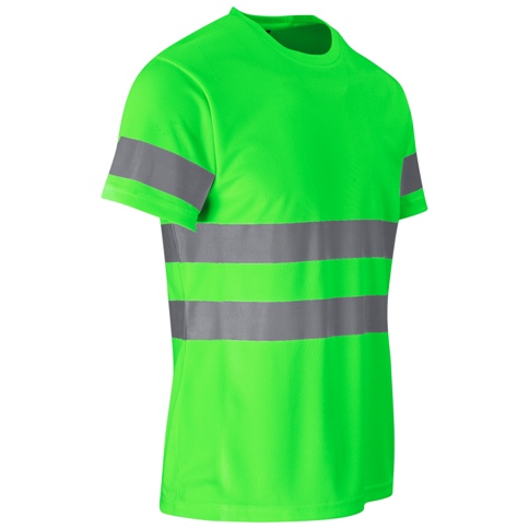 Construction Hi-Viz Reflective Polyester T-Shirt - Avail in Lumo