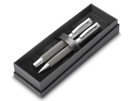 Alex Varga Volans Ball Pen & Rollerball Set - Avail in: Black or