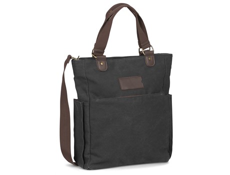 Hamilton Canvas Laptop Bag - Charcoal