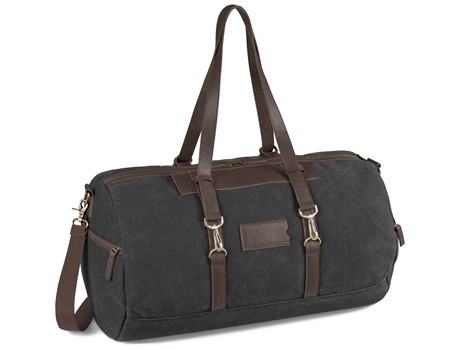 Hamilton Canvas Overnight Bag - Charcoal