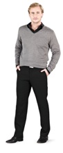 Trenton V-Neck Long Sleeve Sweater - MEN