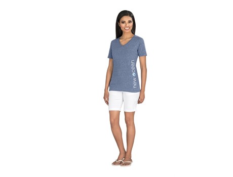 Ladies Michigan Melange V-Neck T-Shirt