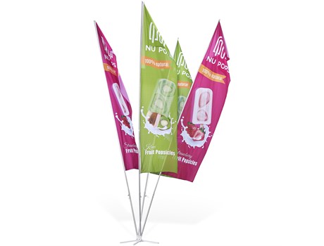 Champion 4 Flag Fountain 6m Large (1m x 4m flags)