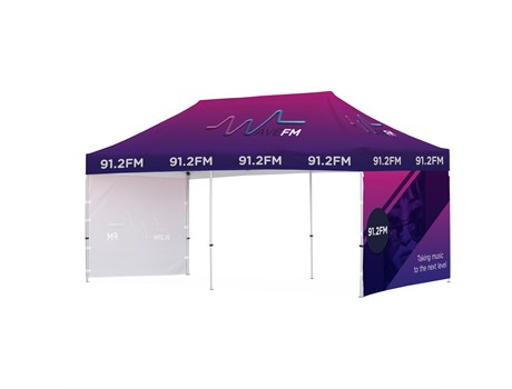 Ovation Gazebo 6 x 3m 2 Short Side Full Walls