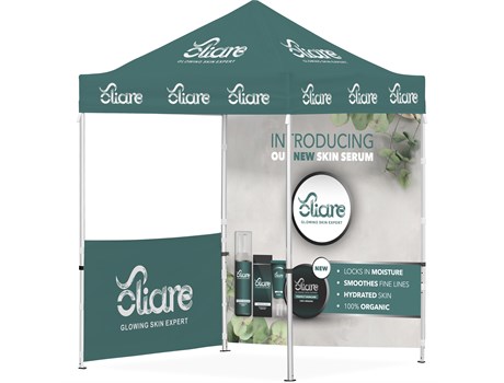 Ovation Gazebo 2 x 2m 1 Half Wall 1 Full Wall