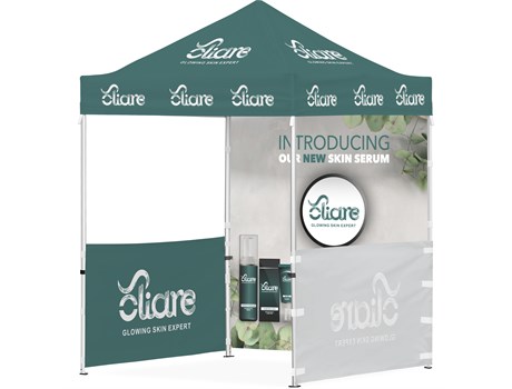 Ovation Gazebo 2 x 2m 2 Half Walls 1 Full Wall