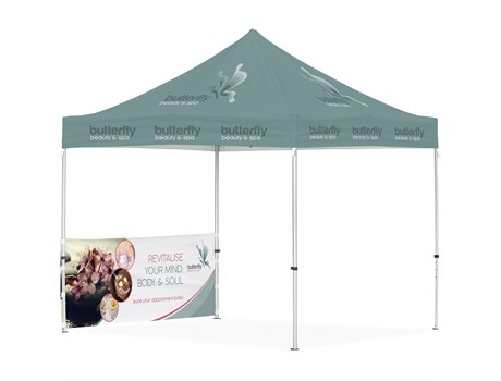 Ovation Gazebo 3 x 3m 1 Half Wall