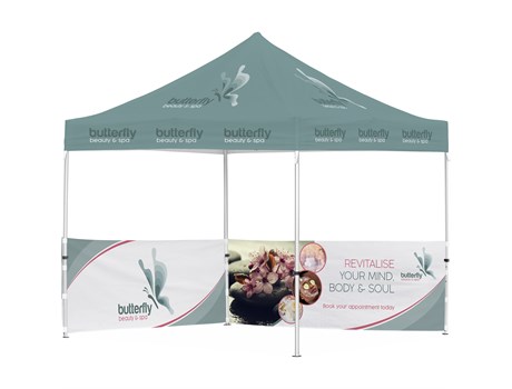 Ovation Gazebo 3 x 3m 2 Half Walls