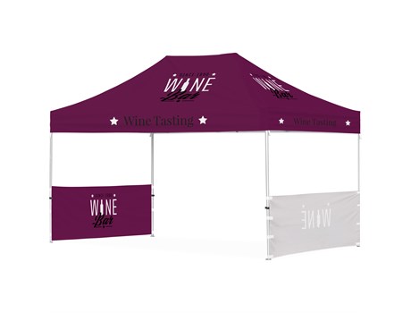 Ovation Gazebo 4.5 x 3m 2 Short Side Half Walls