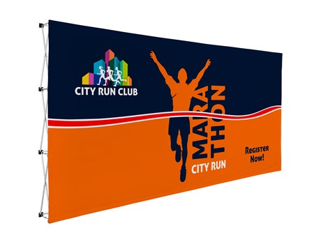 Legend Straight Bannerwall 4.45 x 2.25m