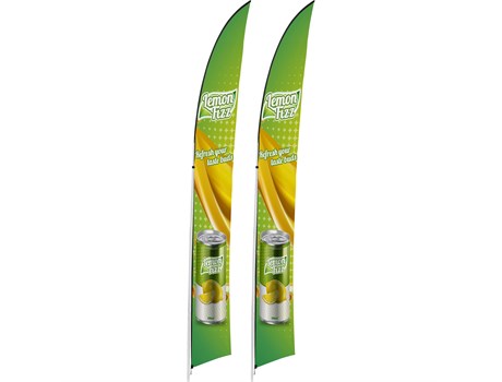 Legend 4m Arcfin Flying Banner (Set of 2)