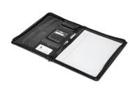 Brookstone A4 Zip-Around Folder - Avail in Black