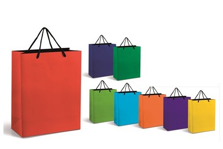 Omega Midi Gift Bag - Blue, Green, Lime, Light Blue, Orange, Pur