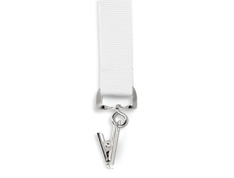 Satin Lanyard With Crocodile Clip