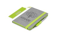 Colourblock A5 Notebook - Avail in Black, Blue, Dark Green, Lime