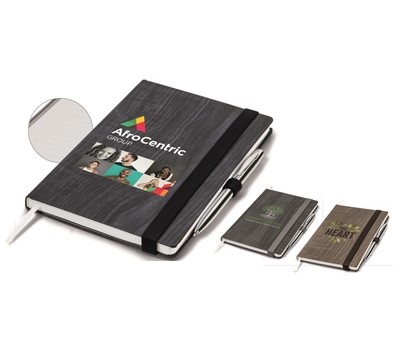 Woodstock A5 Notebook - Brown, Grey or Navy