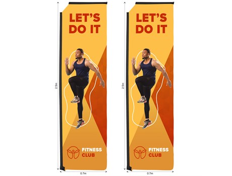 Legend 3m Telescopic Flying Banner Skin (Set of 2)