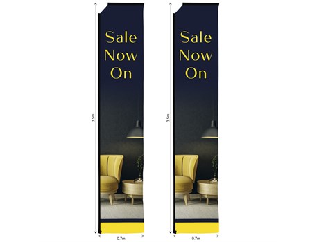 Legend 4m Telescopic Flying Banner Skin (Set of 2)