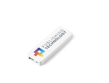 Nano Power Bank - White - 2600mAh - ABS 10.6 ( l ) x 3.6 ( w ) x