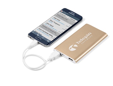 Odeon Slim Executive 4000mAh Power Bank - Gold or Silver