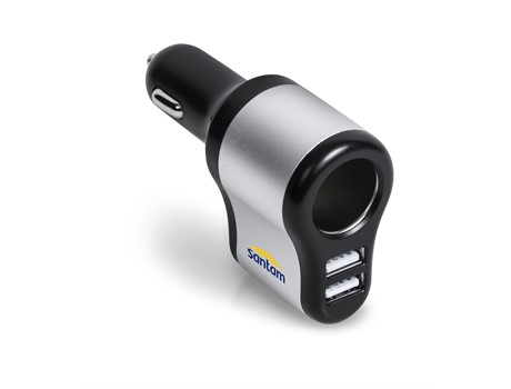 Casco Dual USB Car Charger - Black