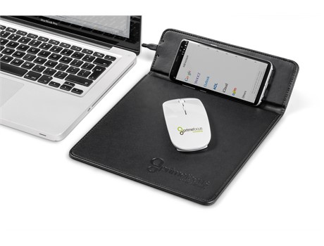 Ashburton Mousepad with Wireless Charger - Black