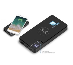 Mirage 8000mAh Wireless Power Bank - Black