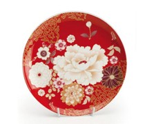 Maxwell & Williams Kimono Cake Plate Red 20Cm - Min Orders Apply Maxwell & Williams Kimono Cake Plate Red 20Cm - Min Orders Apply