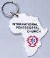 Africa shape keyring - Customised Keyring