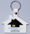 Soft plastic house shape - Customised Keyring