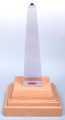 Obelisk trophy on wooden base Obelisk trophy on wooden base