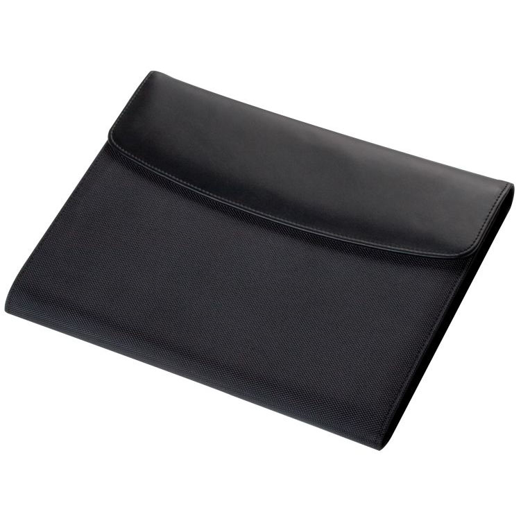 "Mark Twain" - Elegant nylon and genuine leather document case w