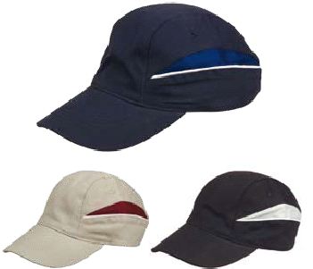 100% Heavy Cotton Cap with piping and contrast on crown. Metal C