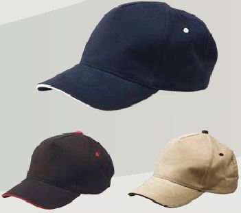 5-Panel Brushed Heavy Cotton Cap with Sandwich Visor and Velcro