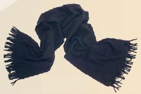 Polar Fleece Scarf - Black