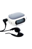 Pedometer with FM scan radio