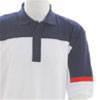 Atlantic Golf Shirt - White/Navy/Red