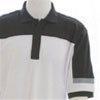 Atlantic Golf Shirt - White/Black/Grey