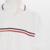 Mens Breezer Golf Shirt - White/Navy/Red