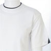 Crew Neck T Short Sleeve T-Shirt - White/Navy