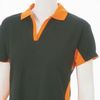 Girls Spring Polo - Black/Orange