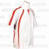 Justin Golf Shirt - White/Red