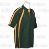 Justin Golf Shirt - Green/Gold