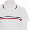 Ladies Breezer Golf Shirt - White/Navy/Red