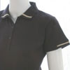 Ladies Elegance Golf Shirt - Black/Stone