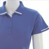 Ladies Elegance Golf Shirt - Ocean/White