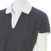 Ladies Summer Polo Golf Shirt - Navy/White