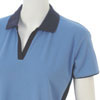 Ladies Summer Polo Golf Shirt - Sky/Navy